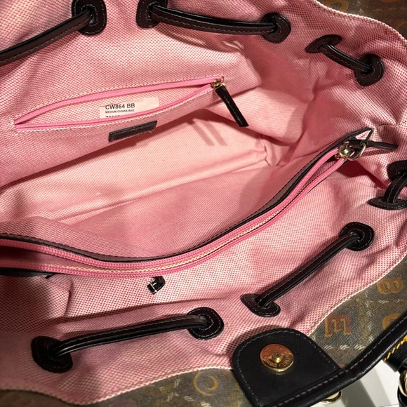 Dooney and Bourke Y2K crossword Chiara Tote Bag - Picture 12 of 16